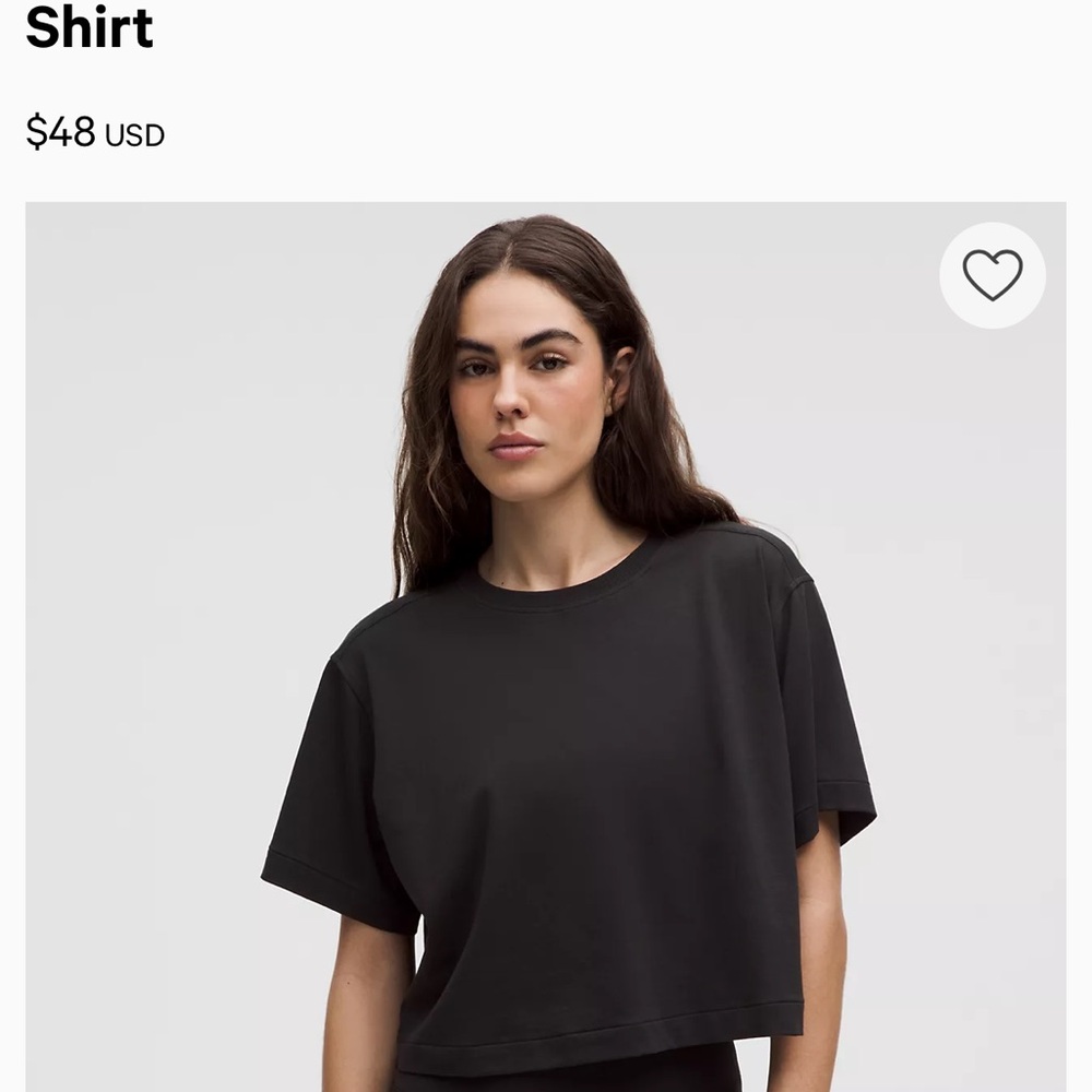 lululemon athletica Black Short Sleeve Tee